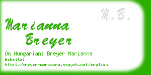 marianna breyer business card